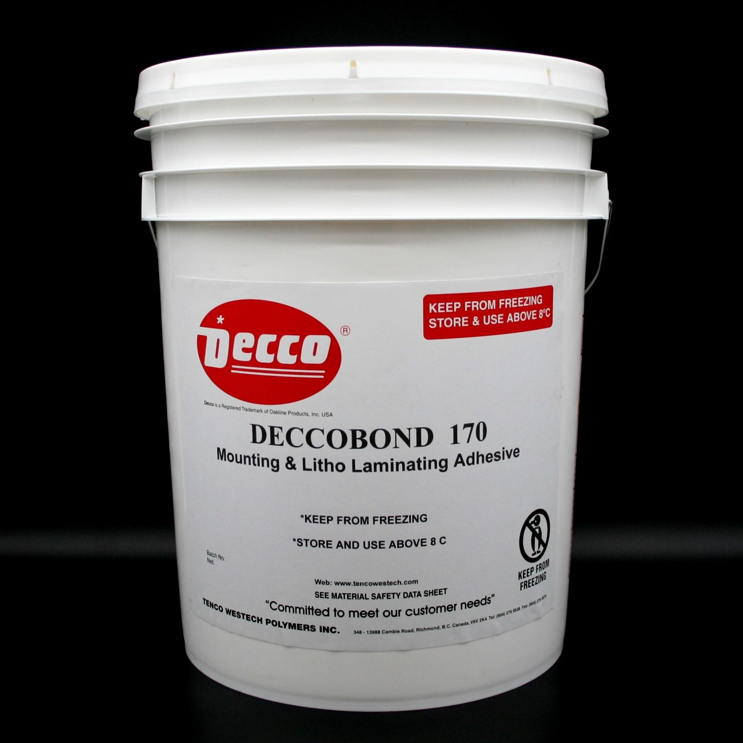 Deccobond 170 Coated & Uncoated Paper Stock Adhesive