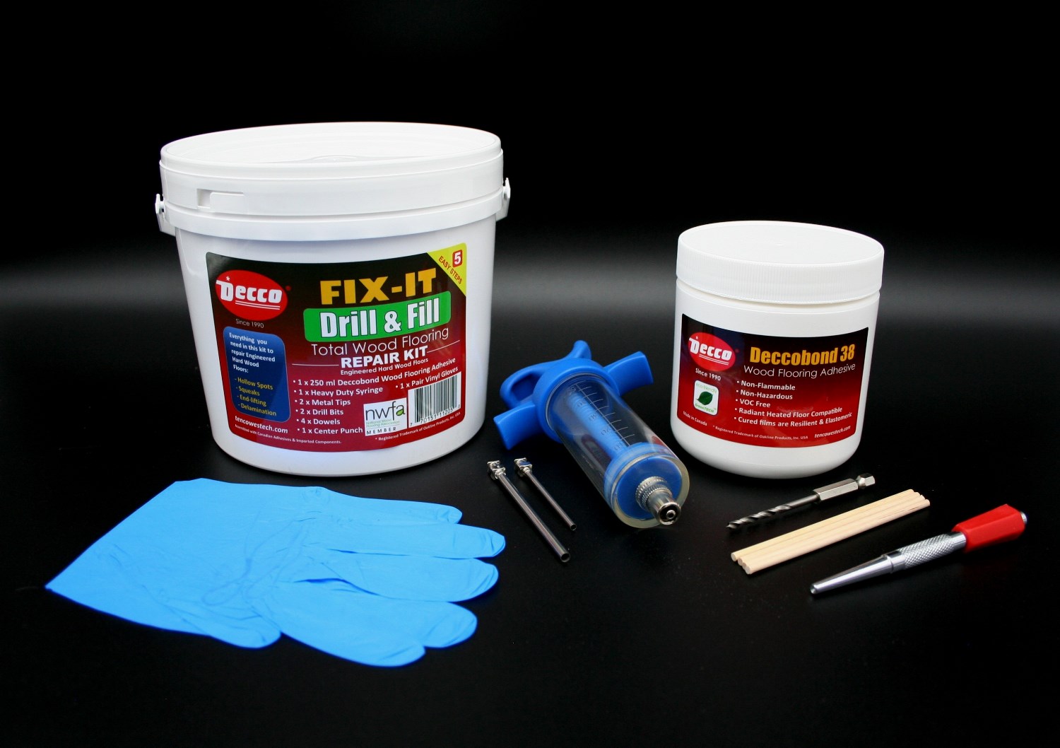 Decco Wood Floor Repair Kit – Fix-It Drill & Fill