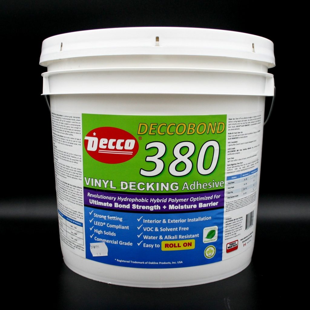 Deccobond 380 Vinyl Decking Adhesive Tenco Westech Polymers Inc.